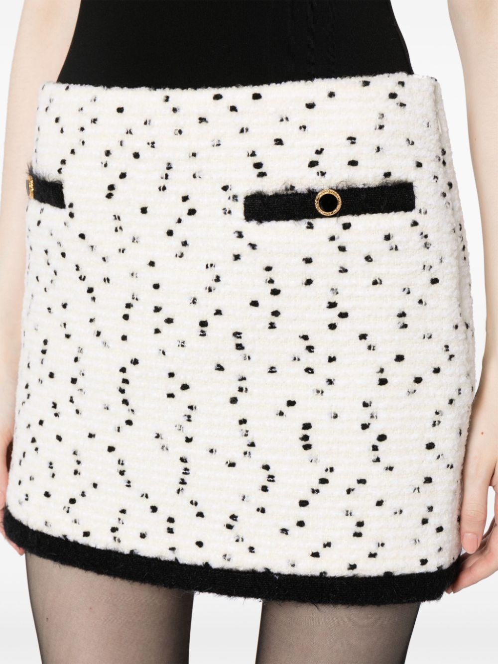 bouclÃ© wool-blend miniskirt - 9