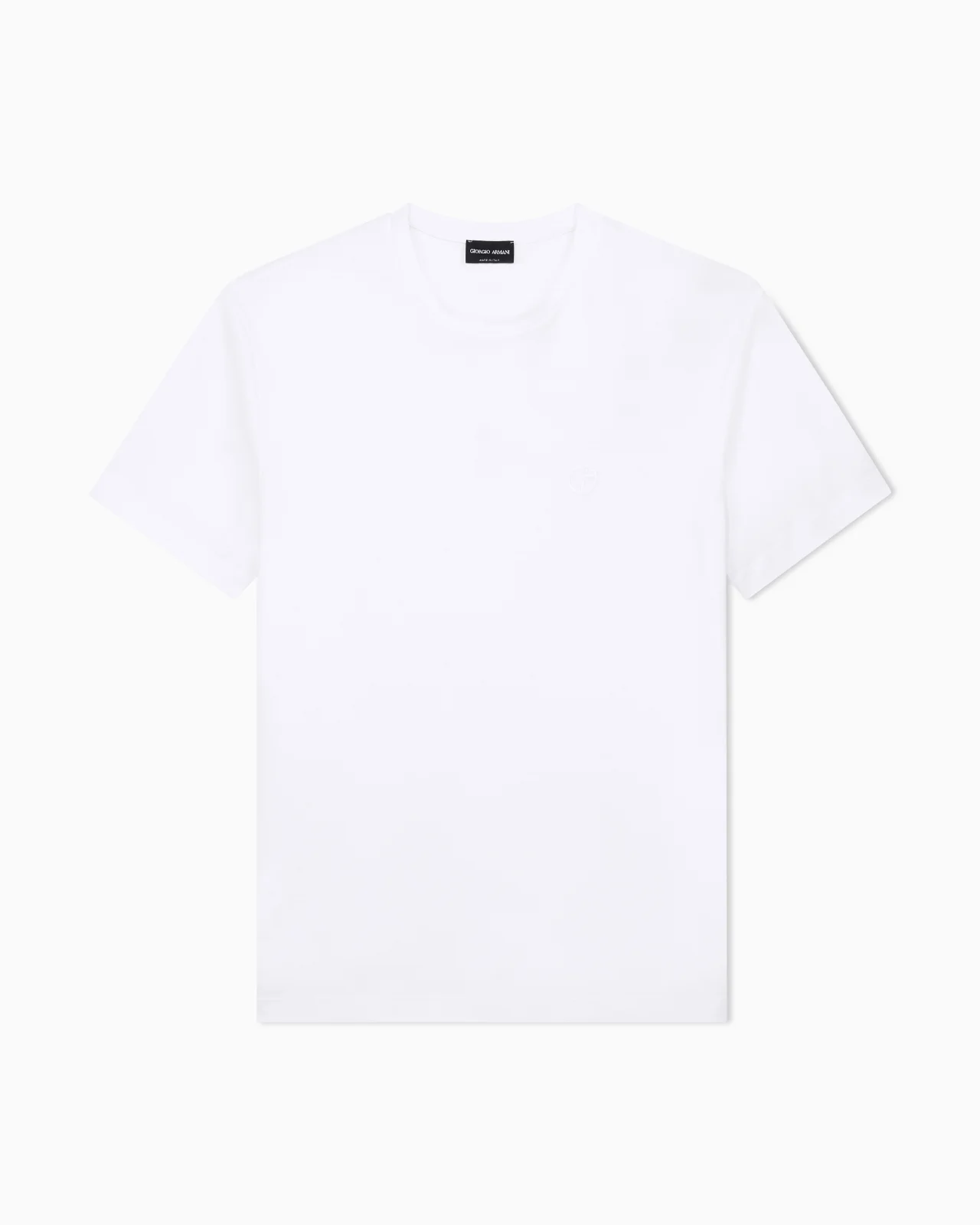 Cotton-interlock T-shirt with embroidered logo - 1