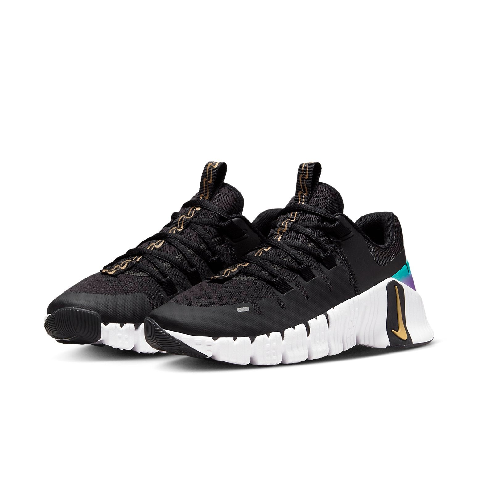 (WMNS) Nike Free Metcon 5 Premium 'Black Fireberry Gold' FB7149-001 - 3