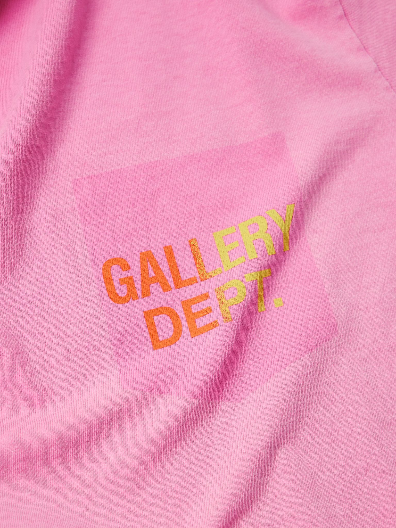 Boardwalk Logo-Print Paint-Splattered Cotton-Jersey T-Shirt Pink - 4