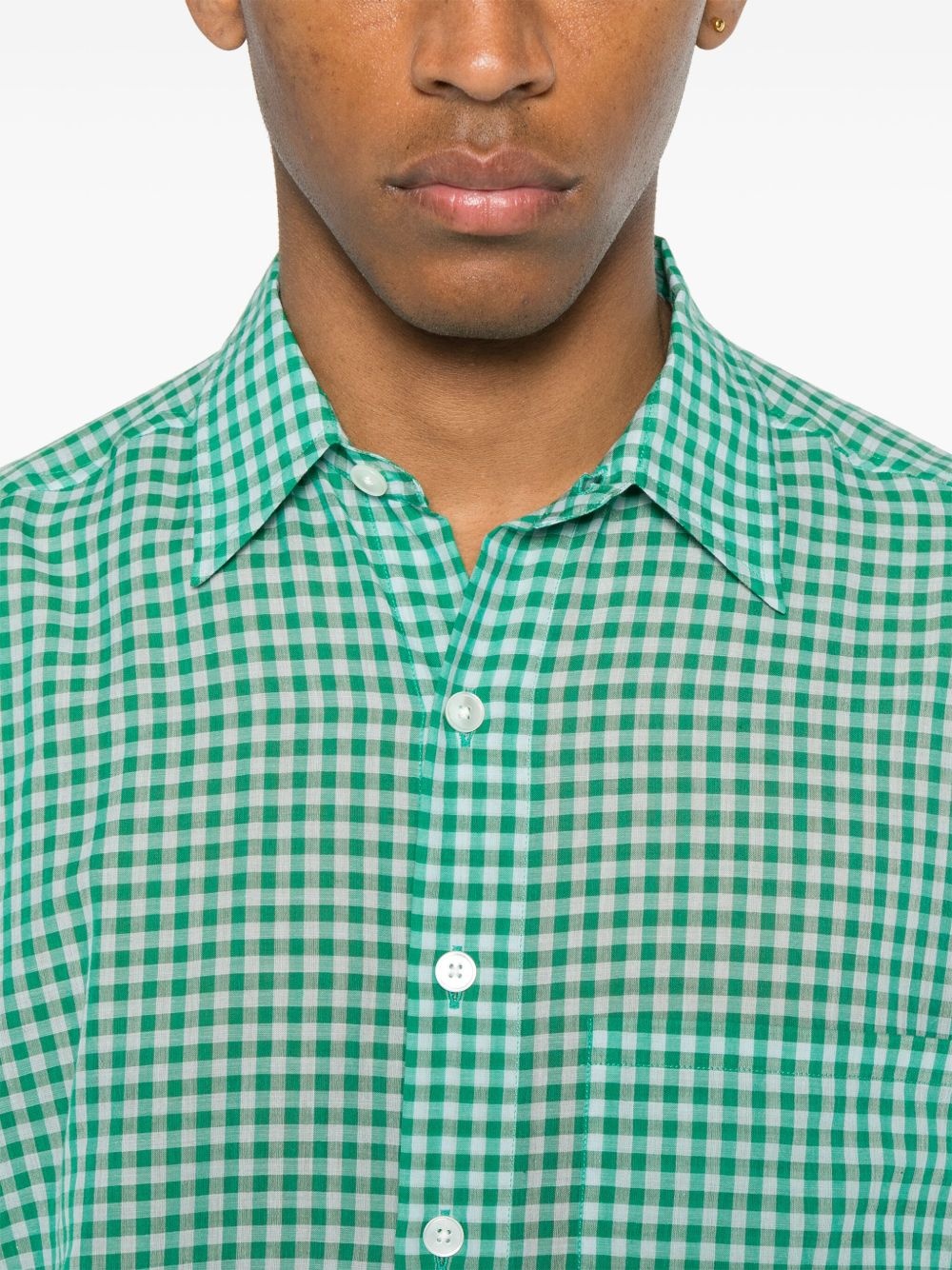 checked cotton shirt - 5