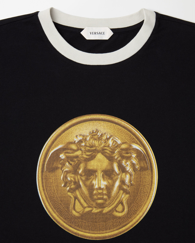VERSACE Printed Cotton-Jersey Regular T-Shirt outlook