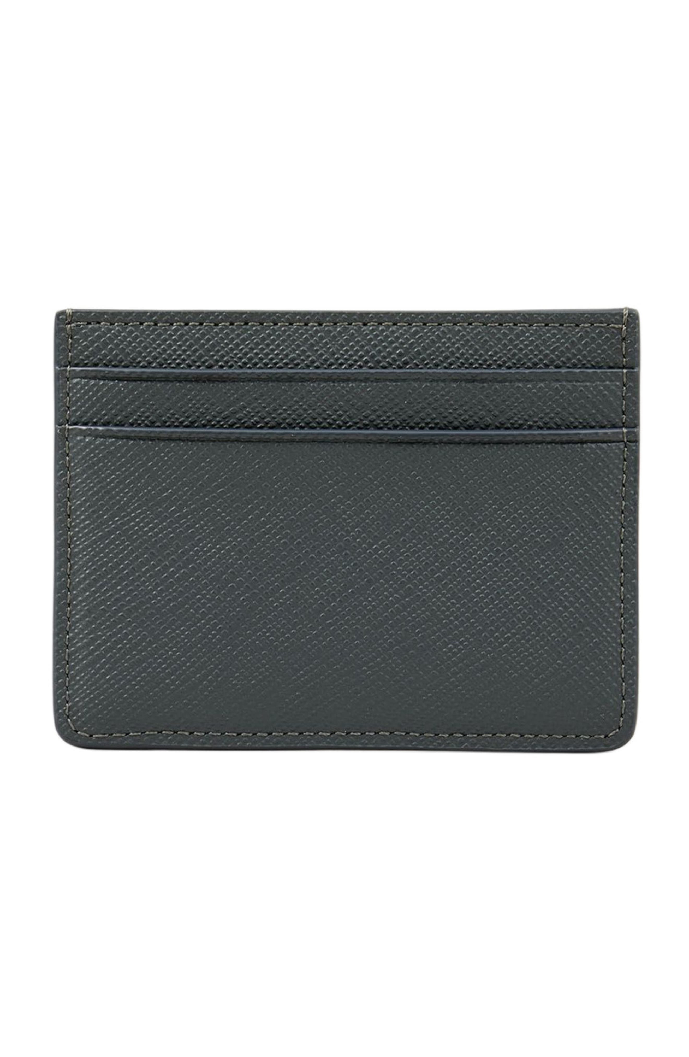 SANDRO Reconstituted leather cardholder in Steel at Nordstrom - 2