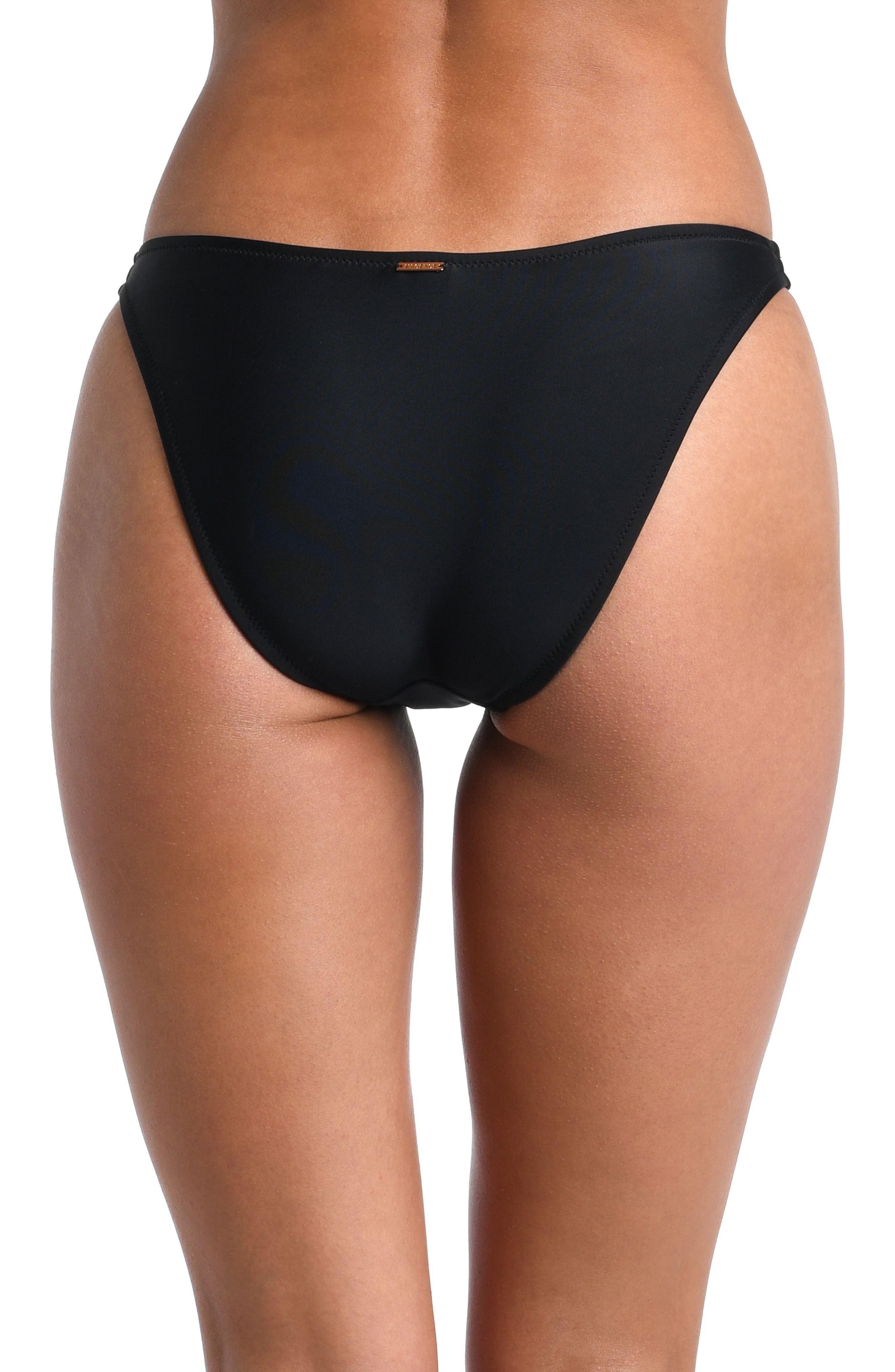 L'AGENCE Jean Bikini Bottoms in Black at Nordstrom - 2