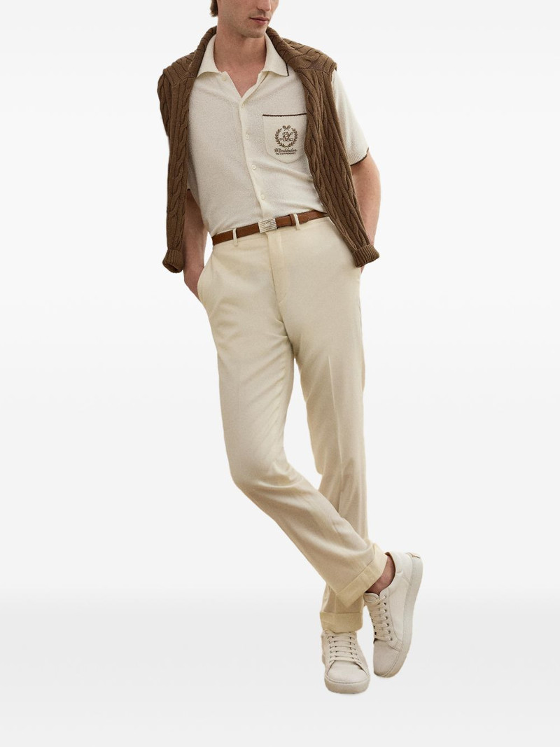 Ralph Lauren wimbledon embroidered silk-blend shirt outlook