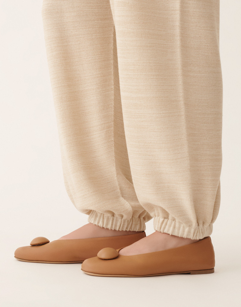 Jogger pants in wool, cotton, and lurex 5