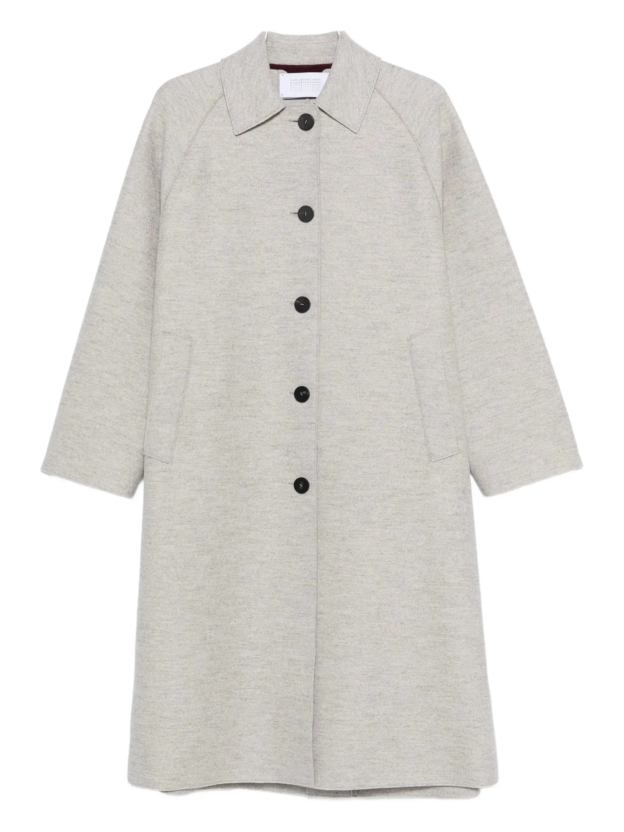 Harris Wharf London Balmacaan Raglan-sleeve Button Coat - 1