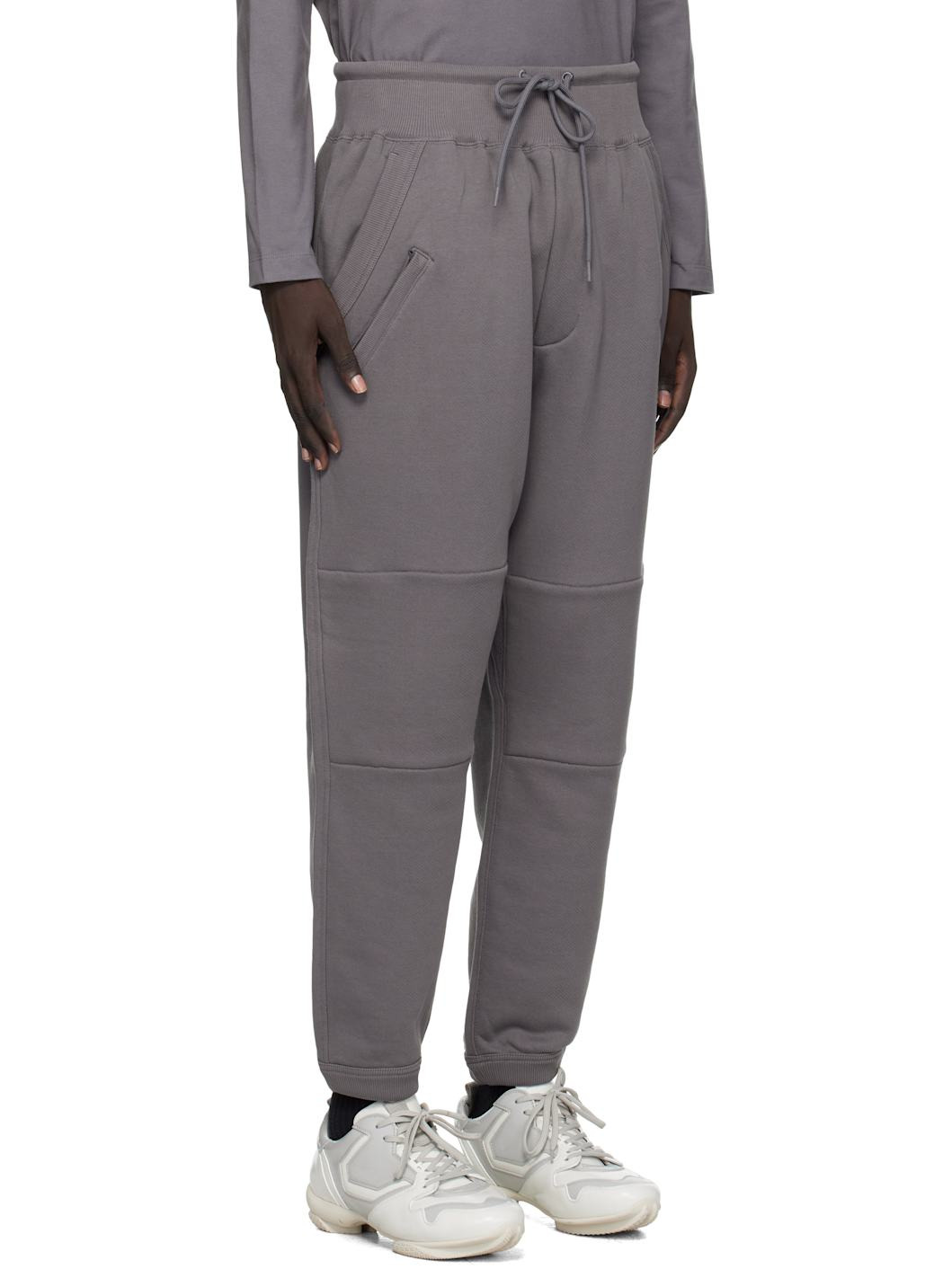 Gray Cuffed Track Pants - 2