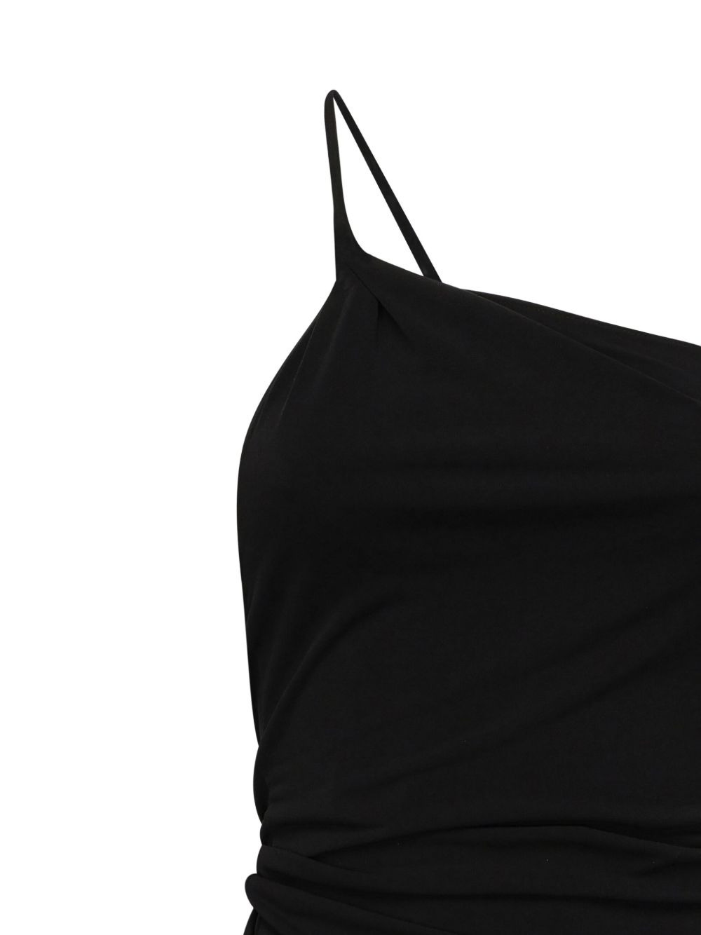 asymmetric draped mini dress - 3