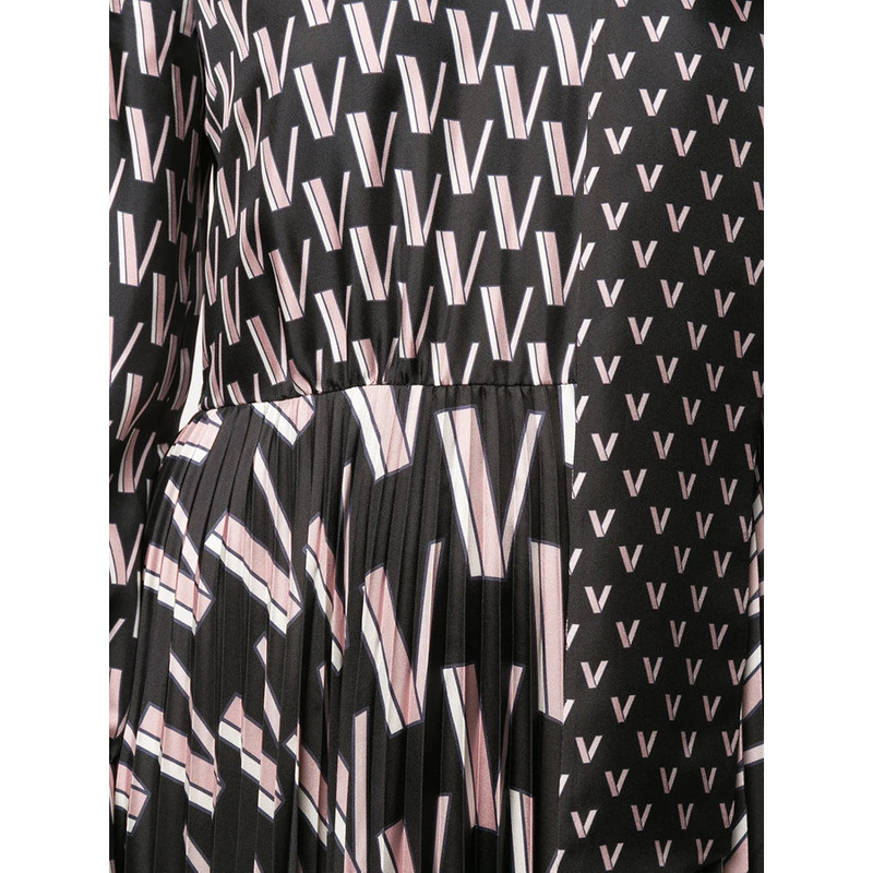 Valentino Garavani Double Vlogo Pussy-Bow Dress 7