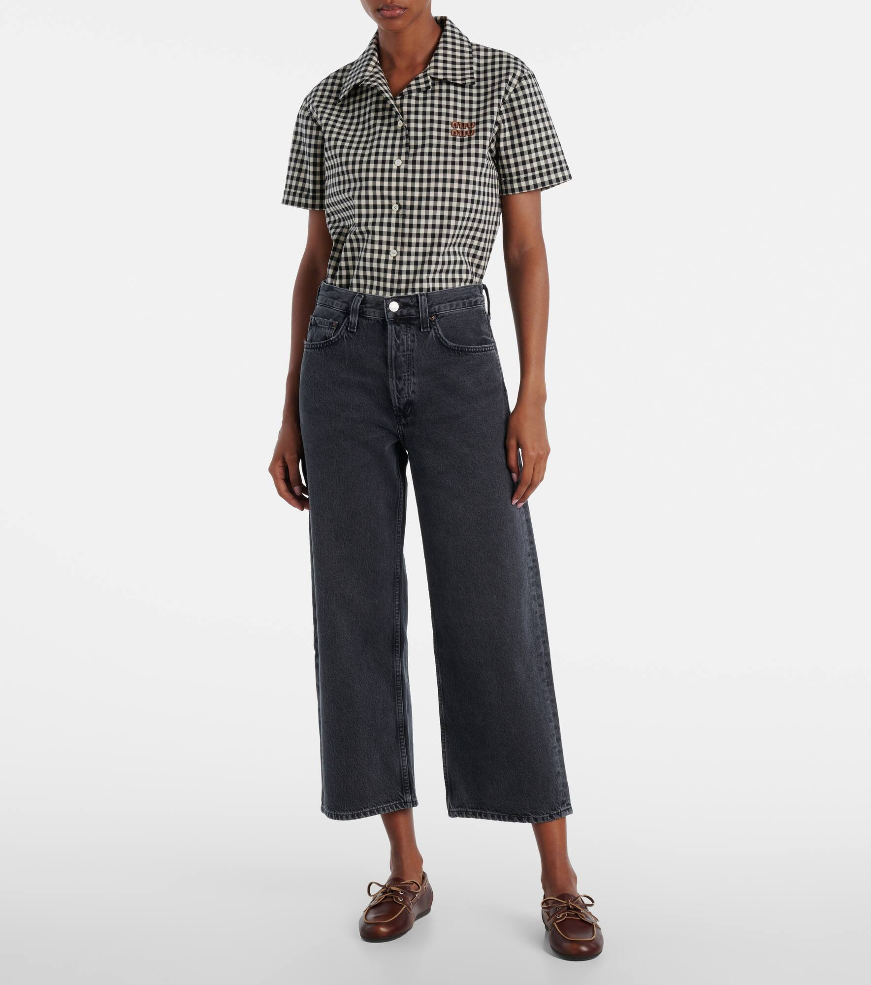 Arc cropped mid-rise wide-leg jeans - 7
