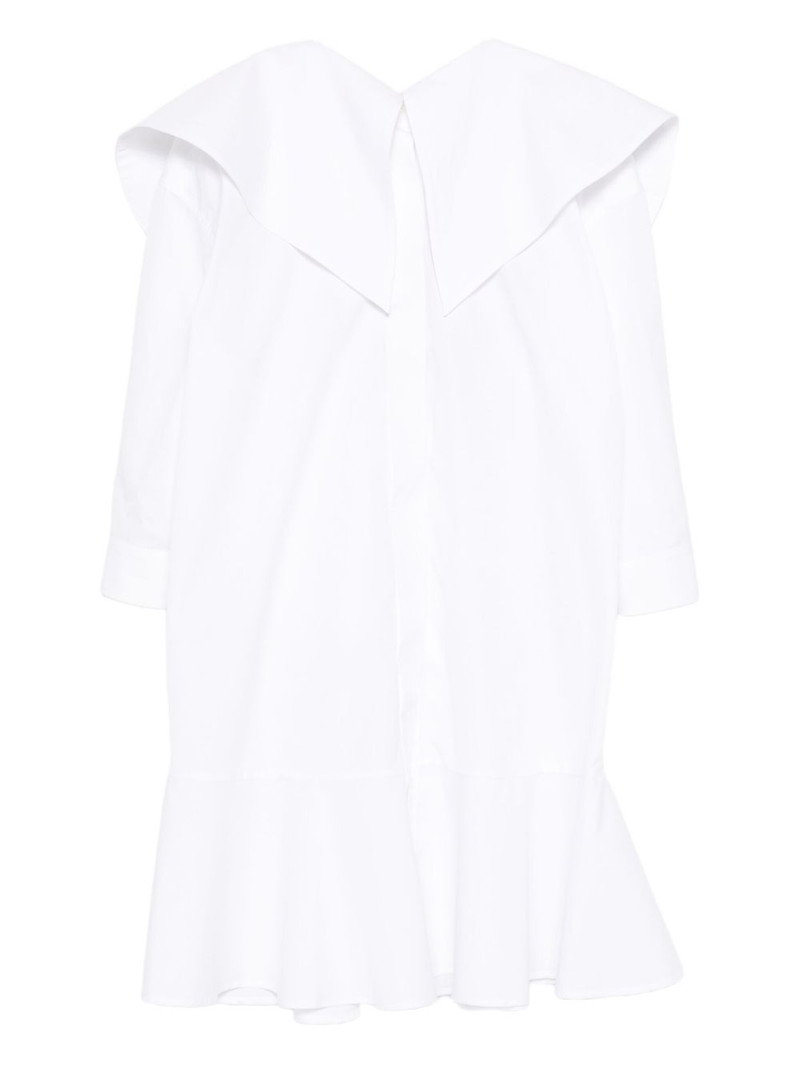 ruffled shirt midi dress 1