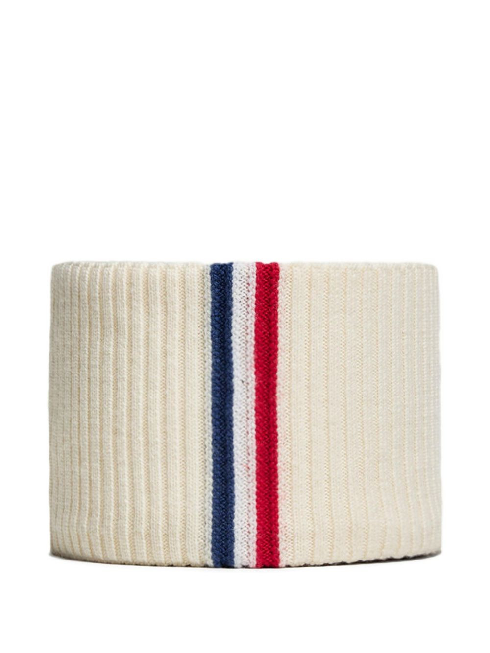 logo-patch ribbed headband - 2