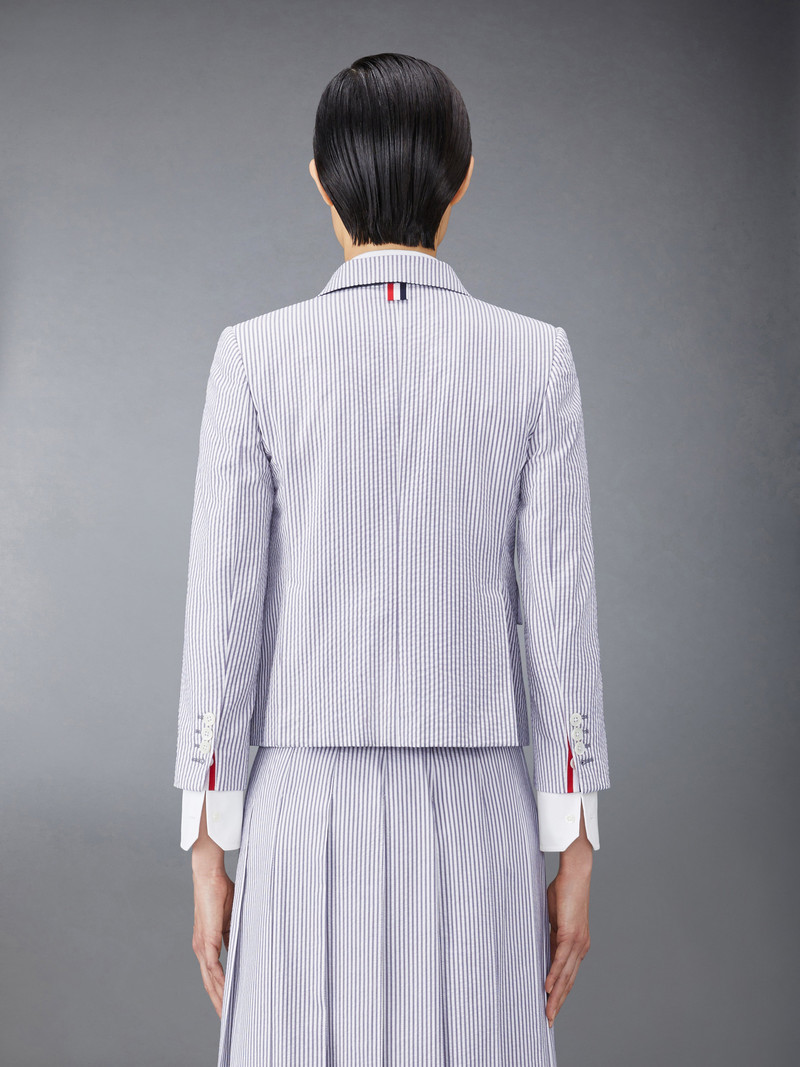 Thom Browne HIGH ARMHOLE SPORT COAT – FIT 3 – IN SEERSUCKER outlook