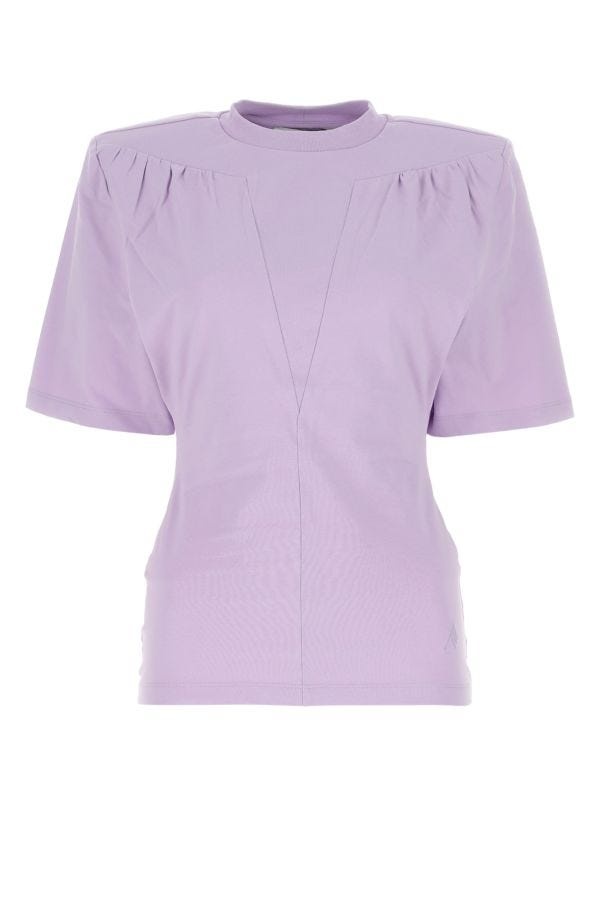 Tシャツ・カットソー THE ATTICO Woman T-Shirt Lilac 232WCT161J025 011 The Attico Outlet: T-shirt in jersey - Lilac | The Attico t