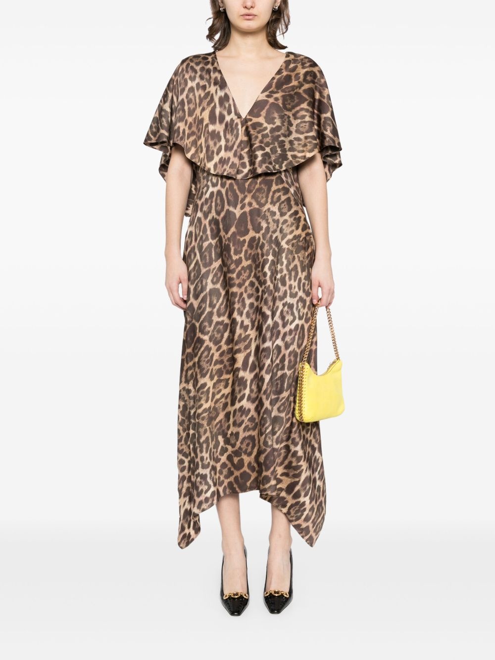 leopard print midi dress - 2