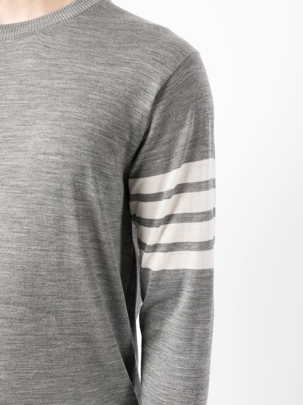 sleeve-stripe crew-neck jumper - 5