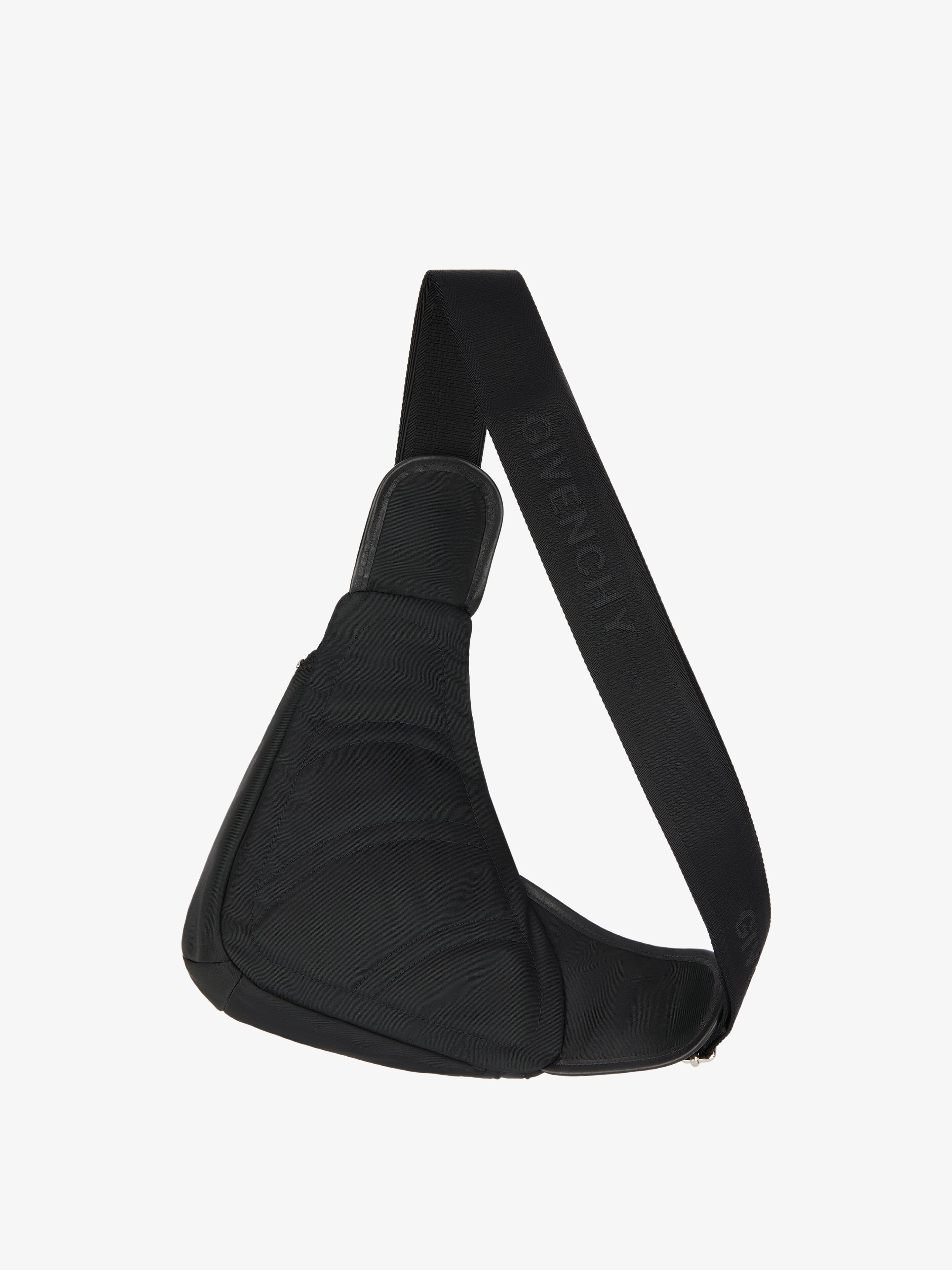 SMALL G-ZIP TRIANGLE BAG IN NYLON - 4