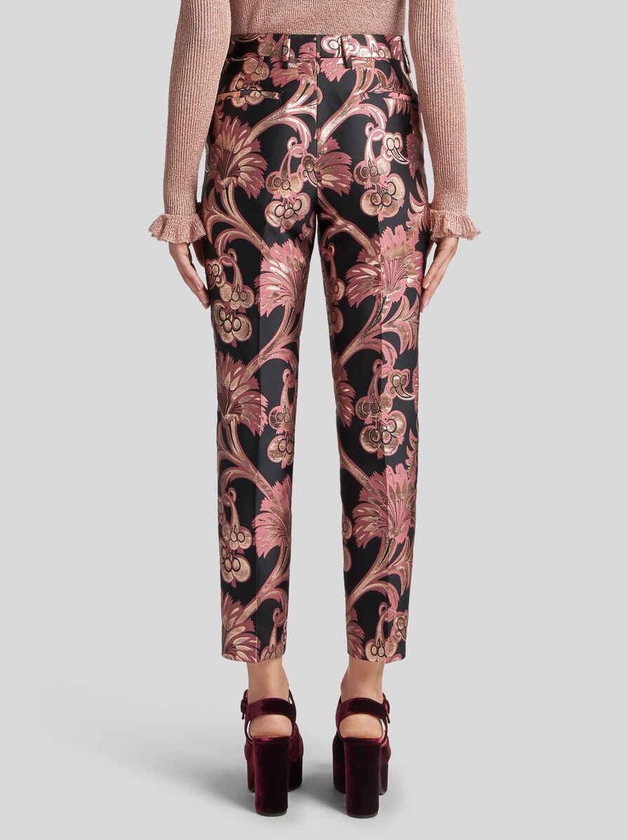 JACQUARD CIGARETTE TROUSERS - 5