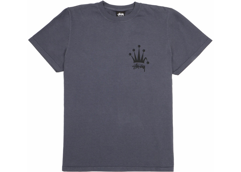 Stussy Regal Crown Pigment Dyed T-shirt Indigo - 1