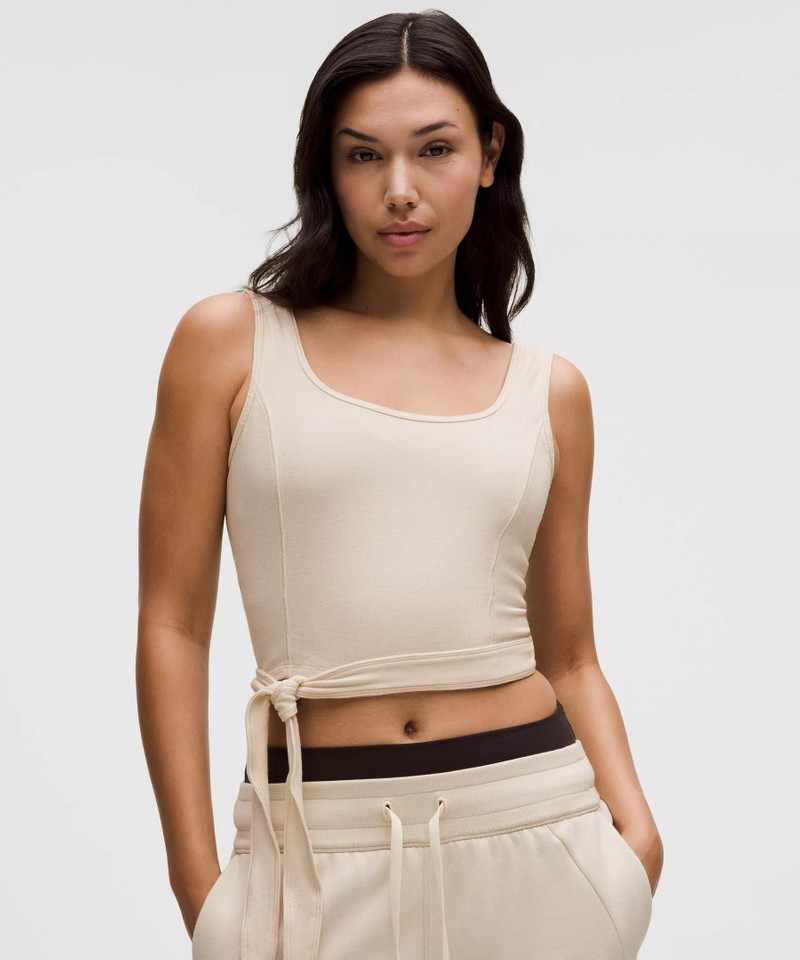Side-Tie Cropped Tank Top 1