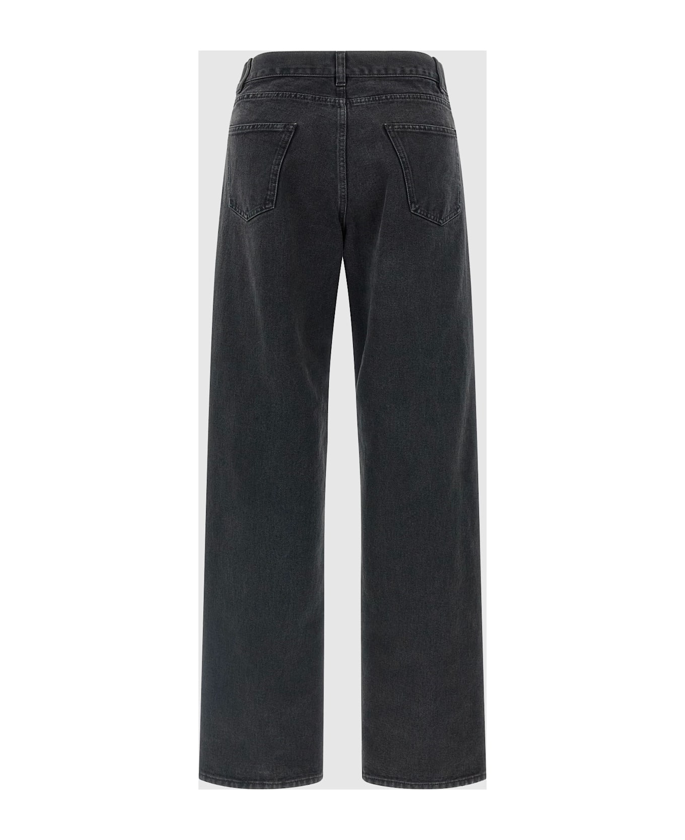 Black Cotton Jeans - 2
