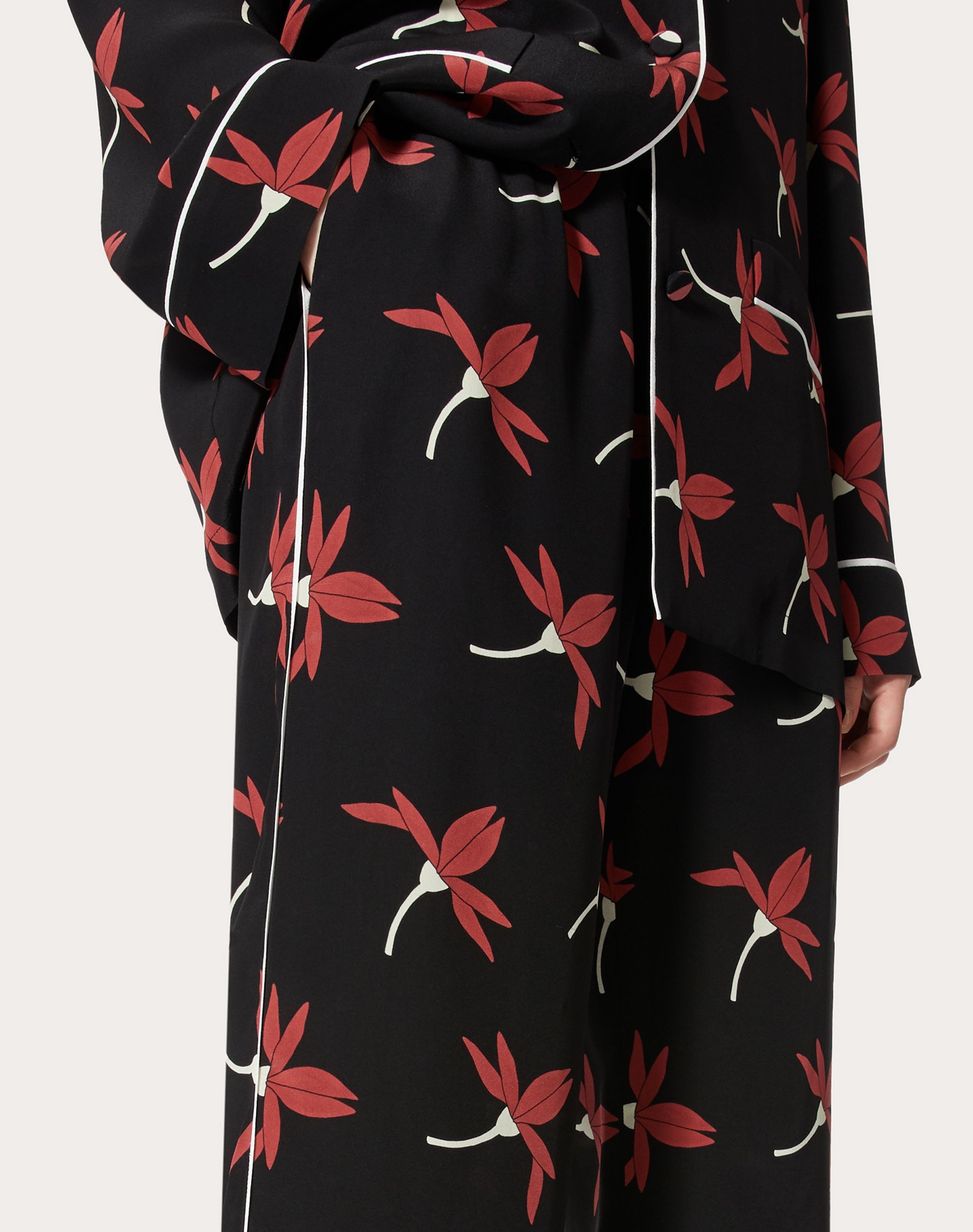 PRINTED CREPE DE CHINE PANTS - 5