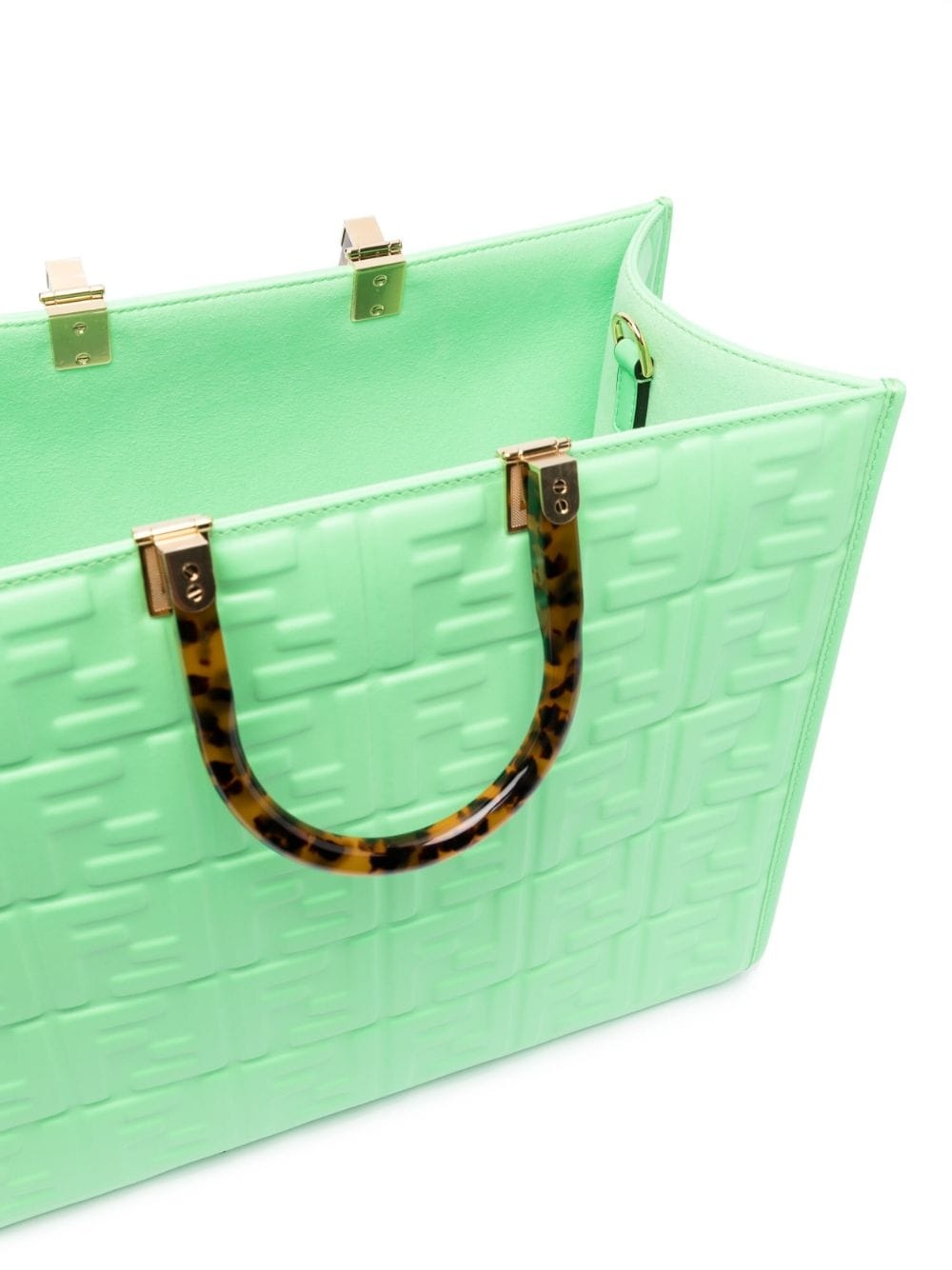 FF logo-embossed tote bag - 5