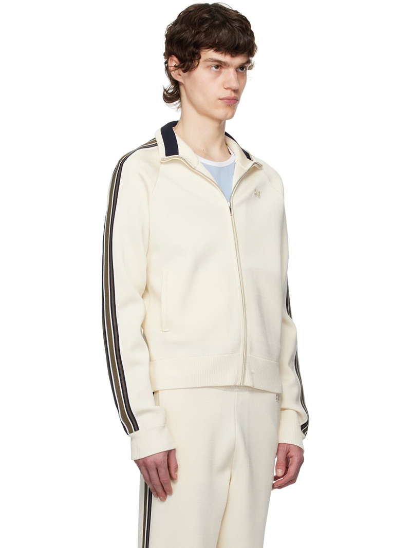 stripe-detail zip-up 스웨터 2