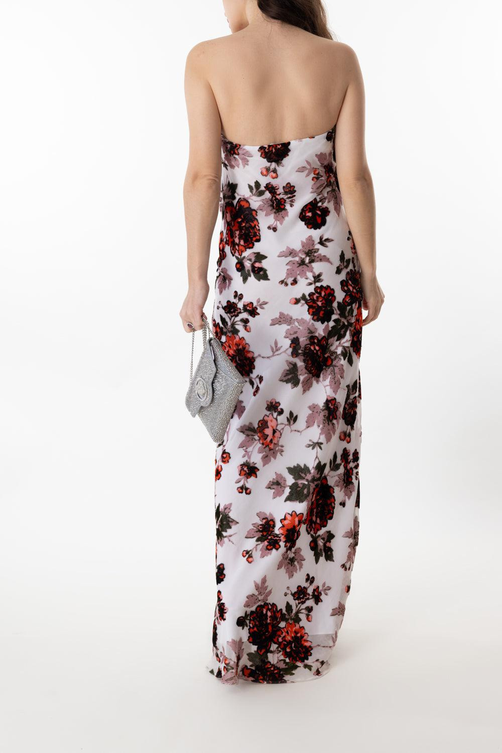 Floral Strapless Gown - 3