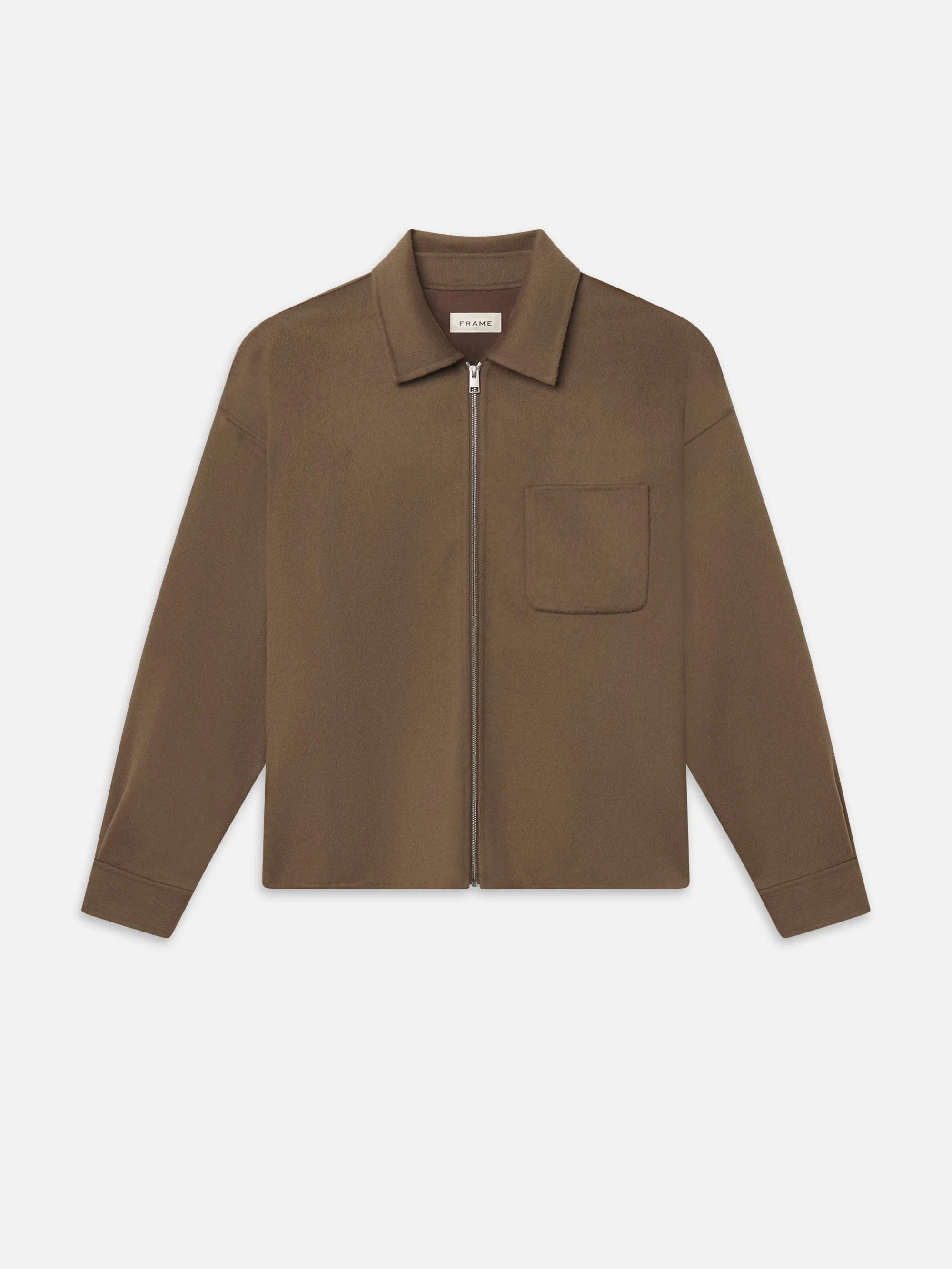 Double Face Zip Shirt Jacket - 1