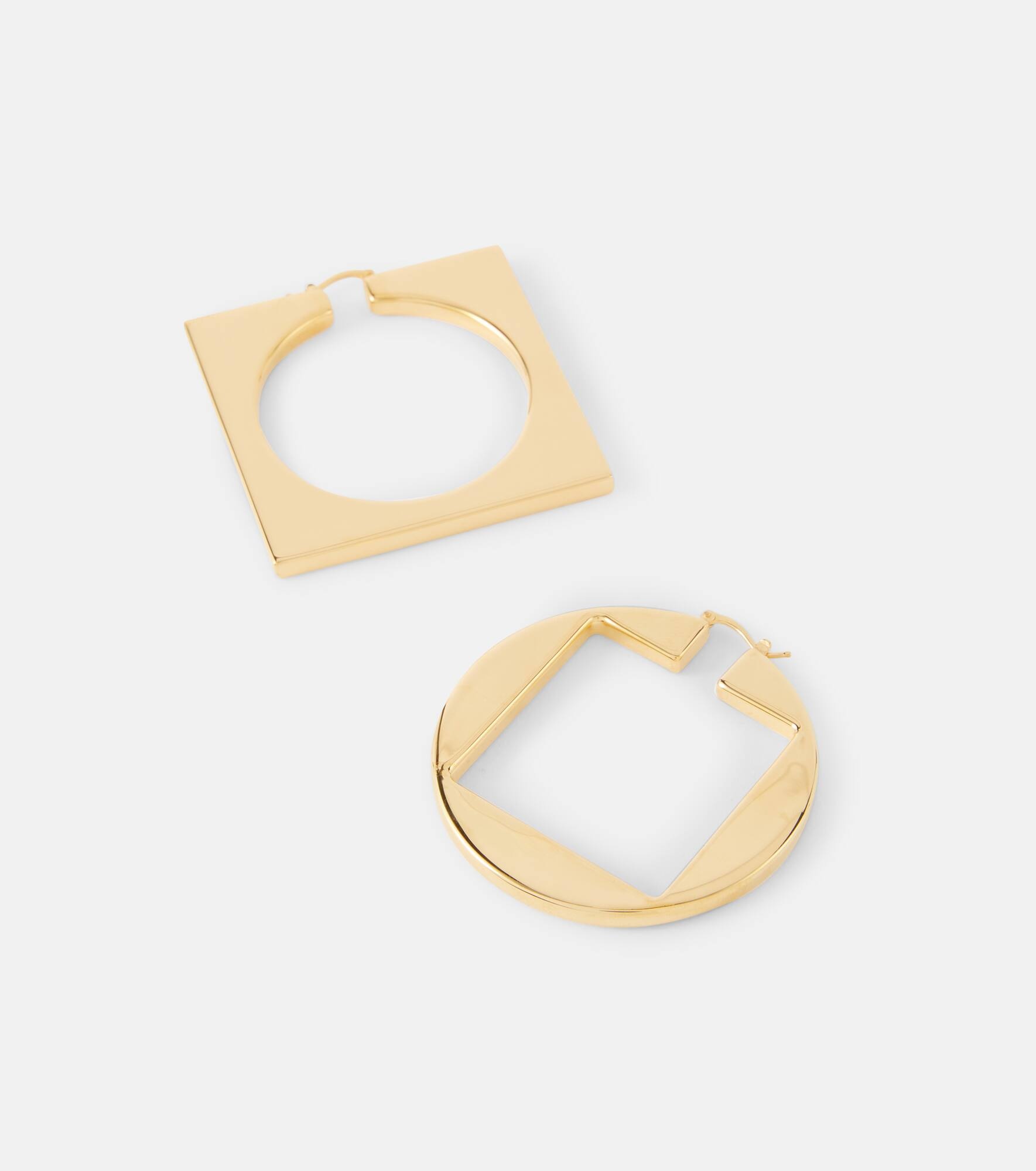 Asymmetric hoop earrings - 4