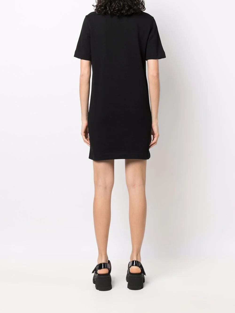 logo-print T-shirt dress - 4