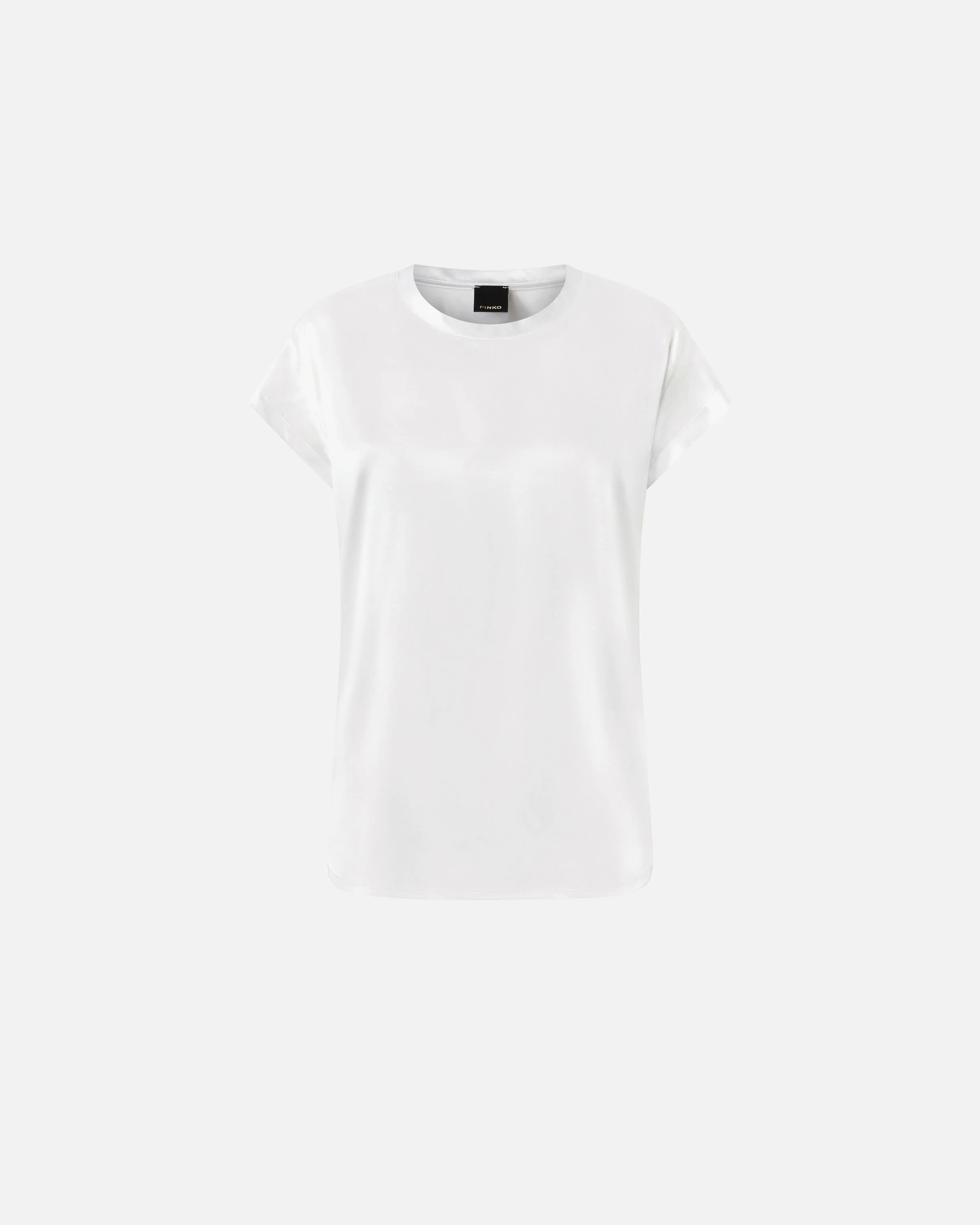 SATIN BLOUSE WITH CAP SLEEVES - 1