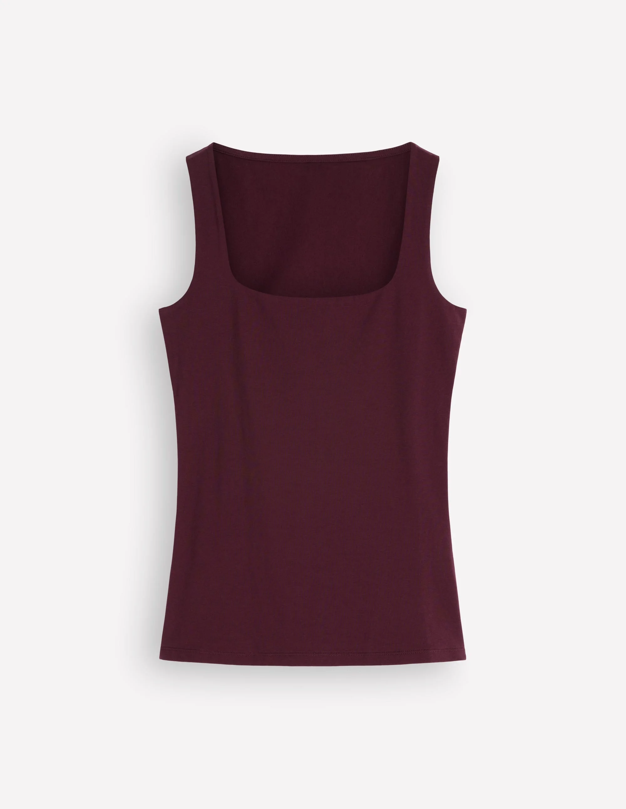 Brooke Double Layer Tank-Dark Cherry - 1