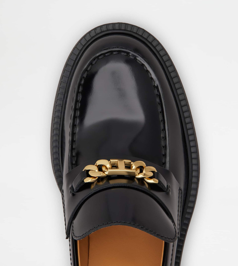 LOAFERS IN LEATHER - BLACK 4