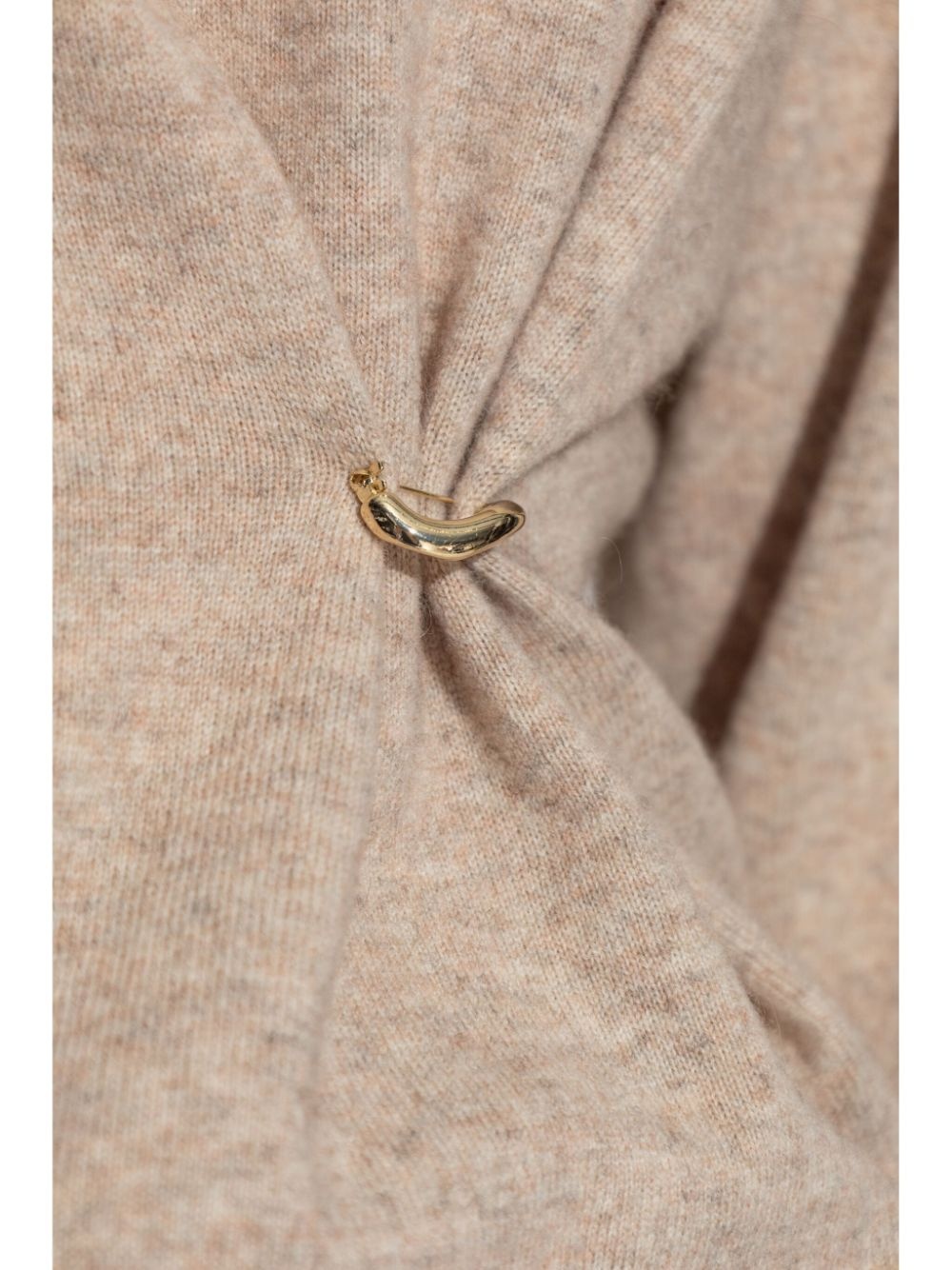 brooch-detail sweater - 5