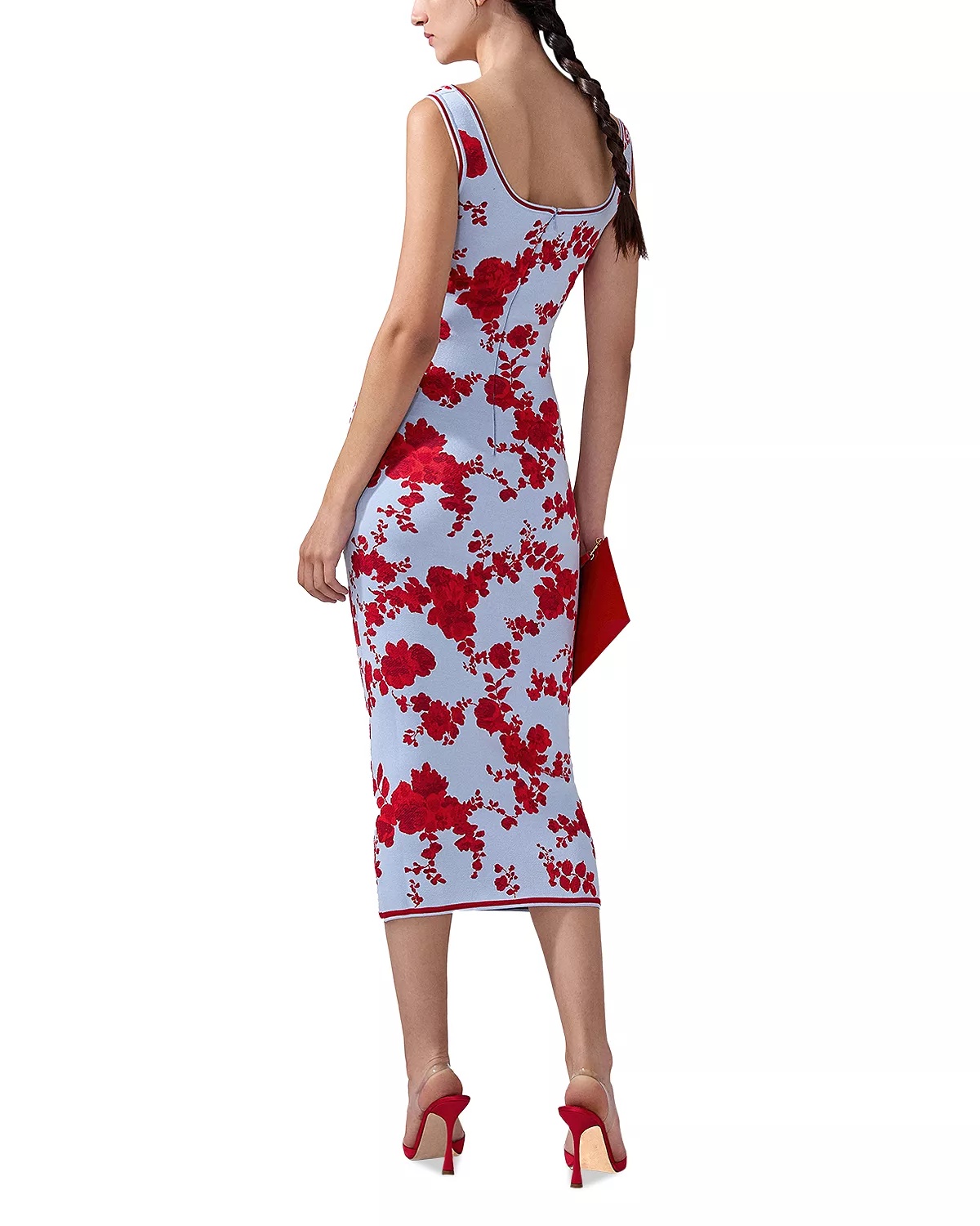 Silk Sleeveless Scoop Neck Midi Dress - 2
