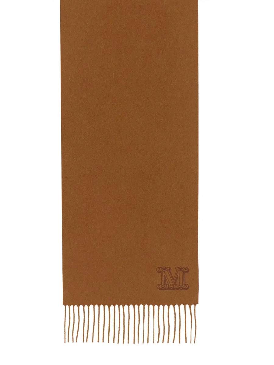 Max Mara Women Cashmere Scarf With Monogram Embroidery - 1