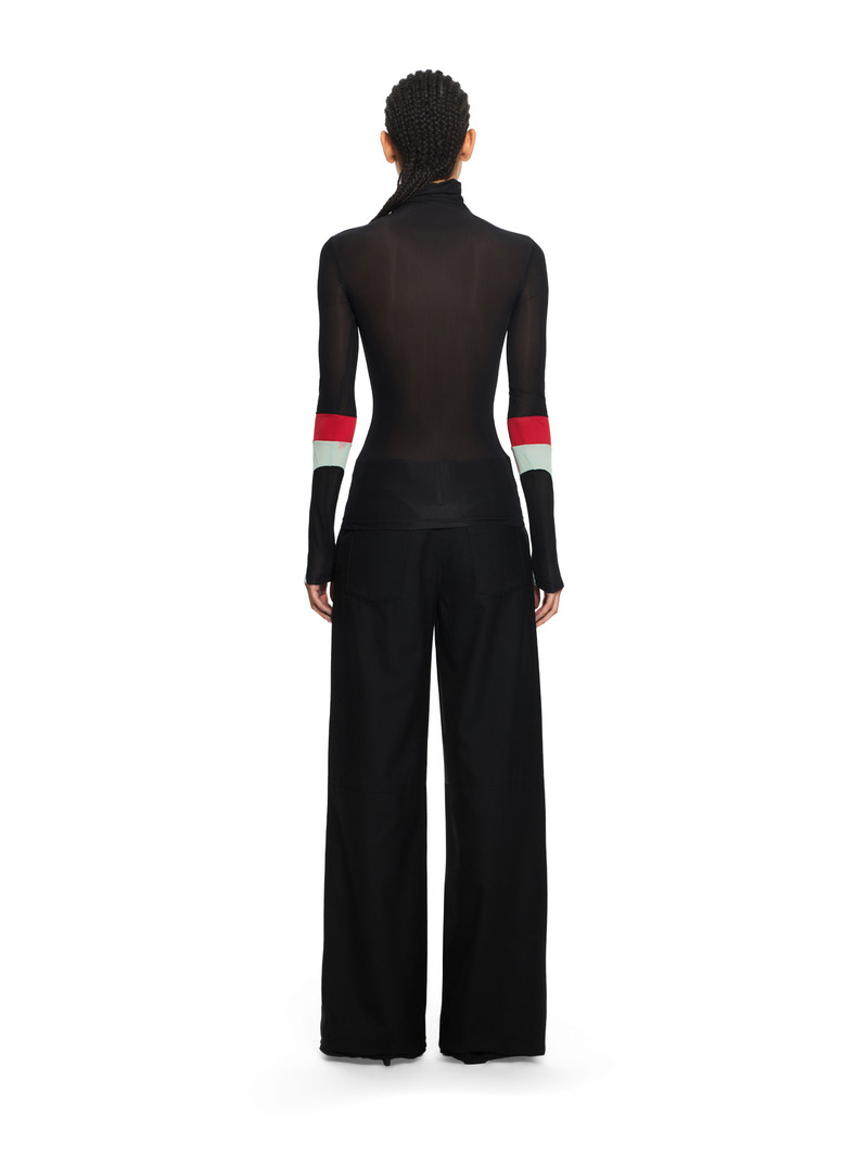 Long-Sleeved Turtleneck with Color Insert 4