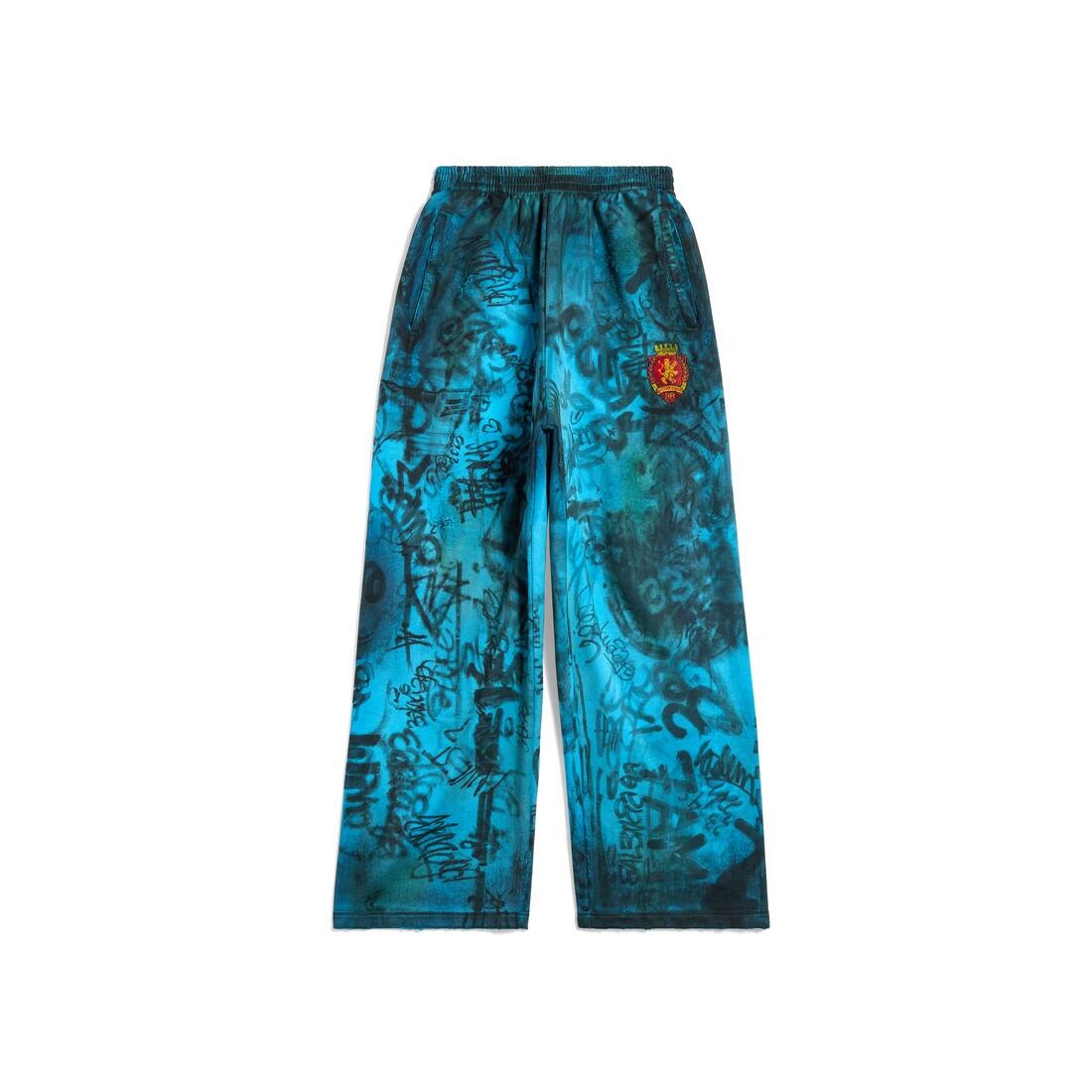 Super Destroyed Baggy Pants in Light Blue