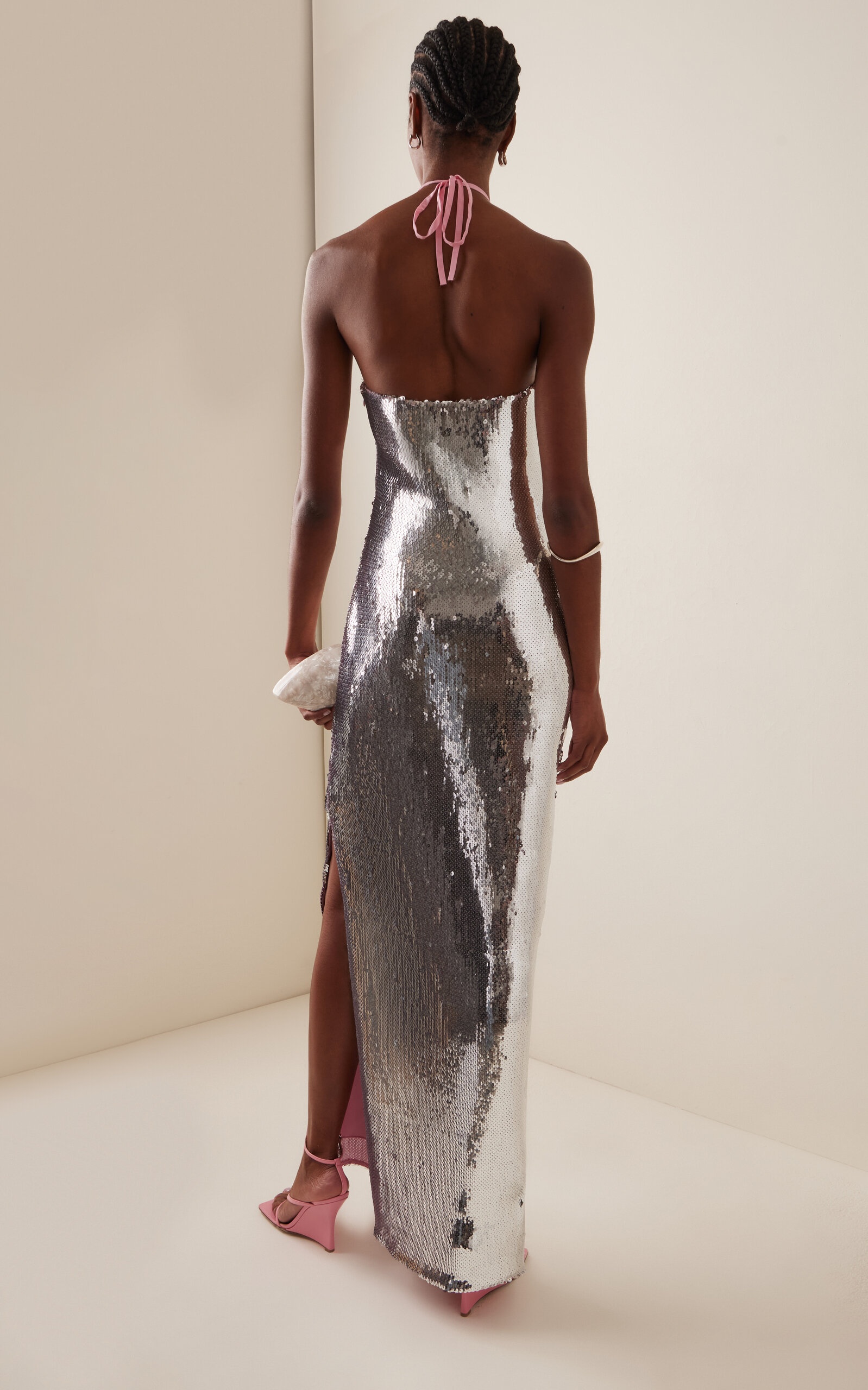Sequined Gown silver - 4
