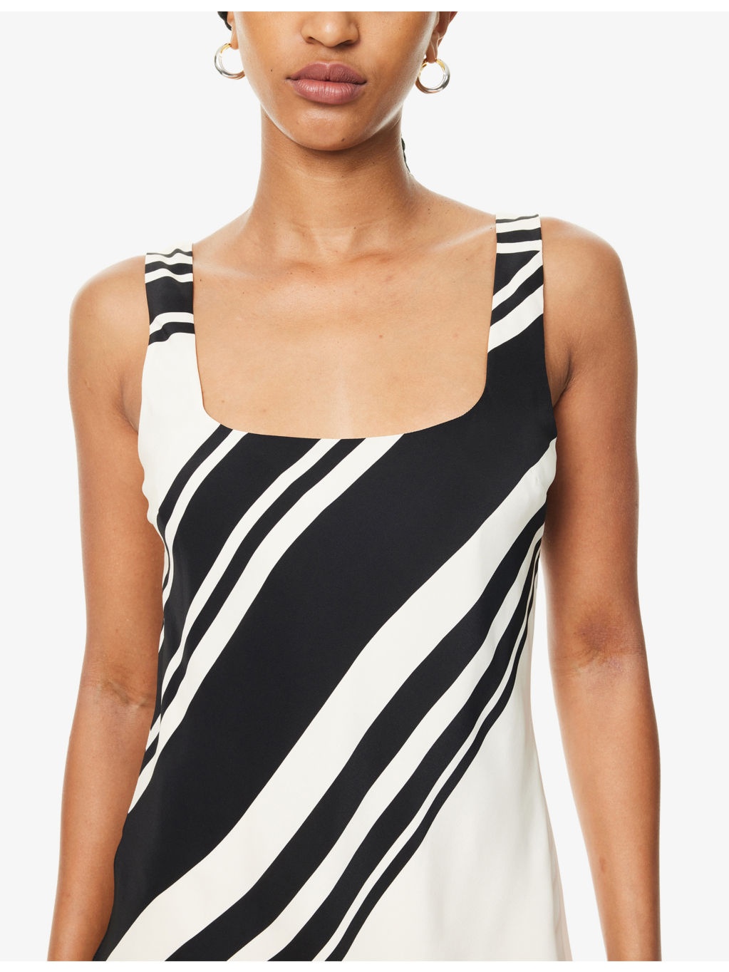 Pietra Scoop-Neck  Silk Mini Dress - 5