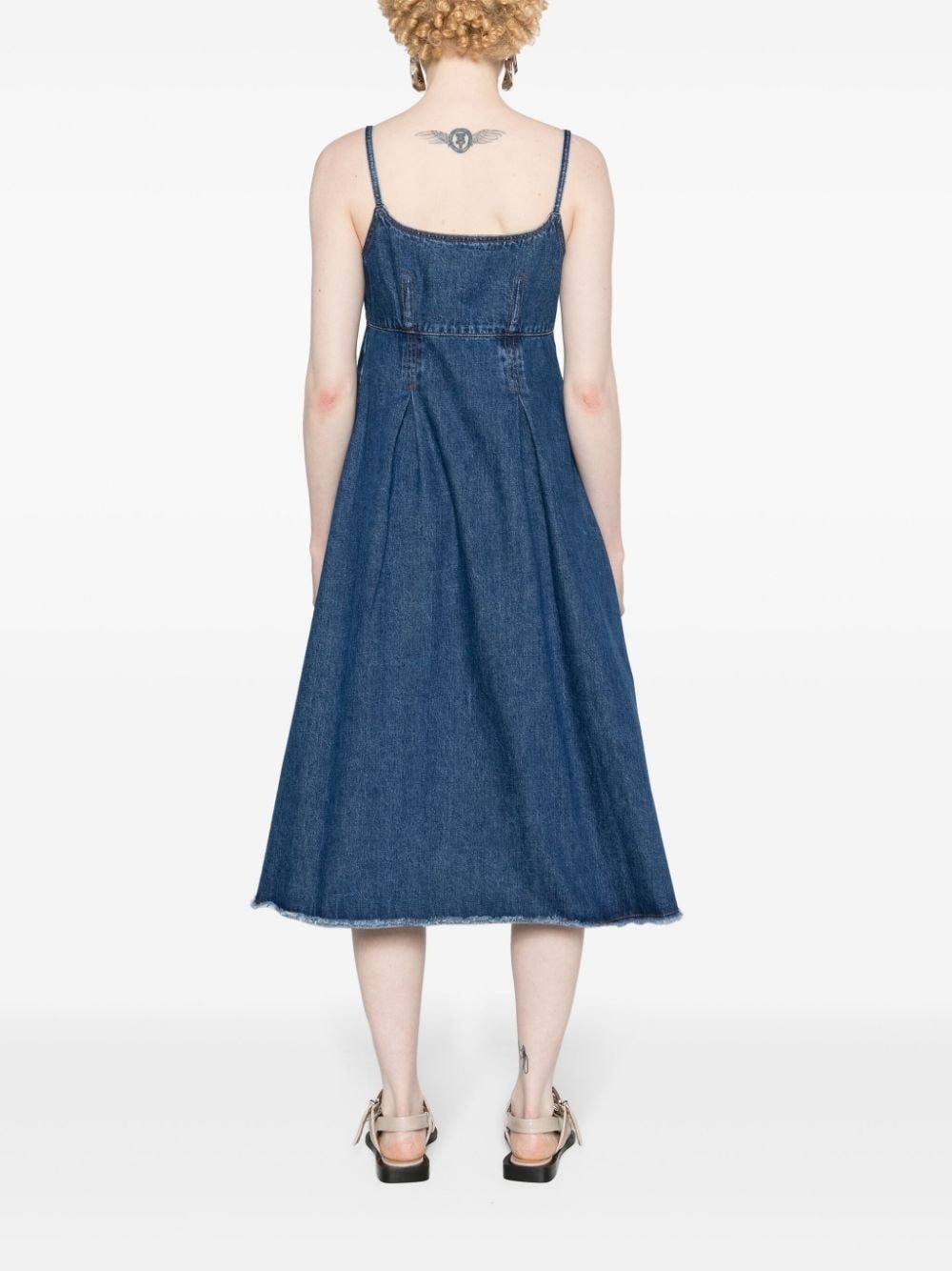 Malibu denim midi dress - 4
