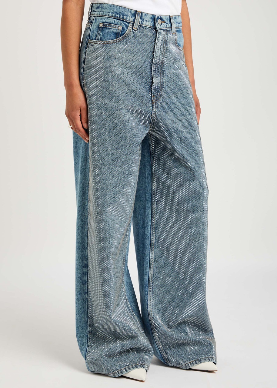 Stella Mccartney Hotflix Stud-embellished Wide-leg Jeans - 2