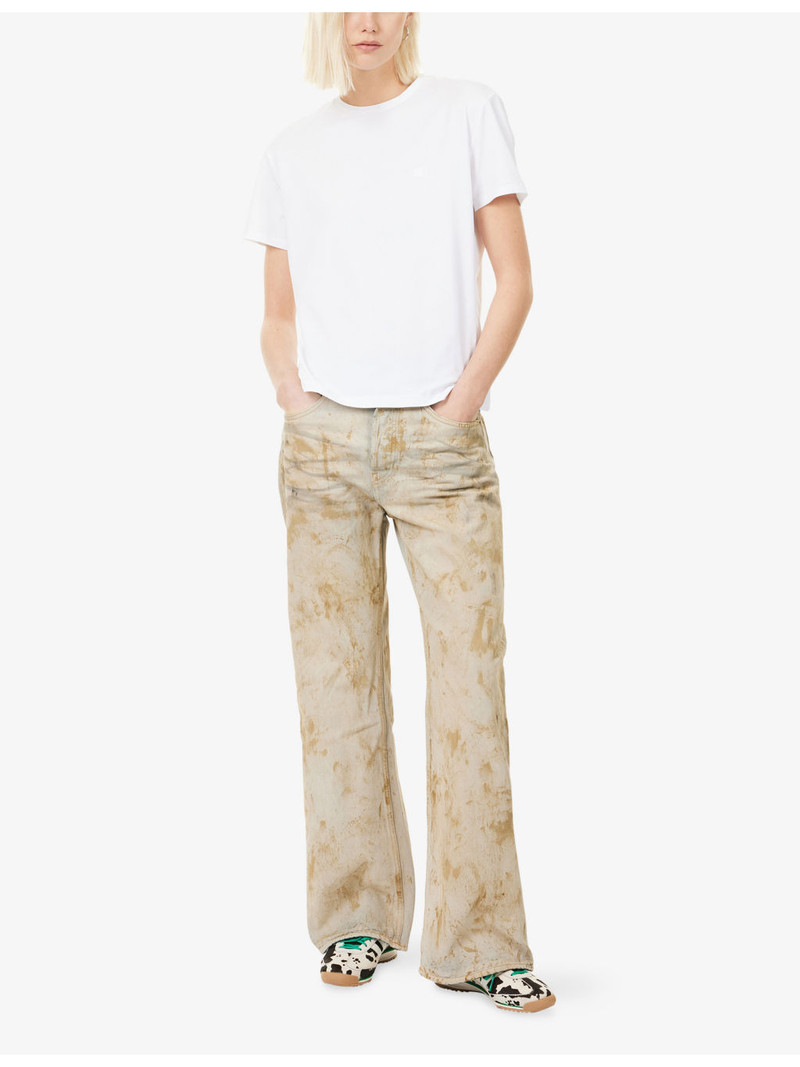 Acne Studios Eram U-Face Round-Neck Stretch-Cotton T-Shirt outlook