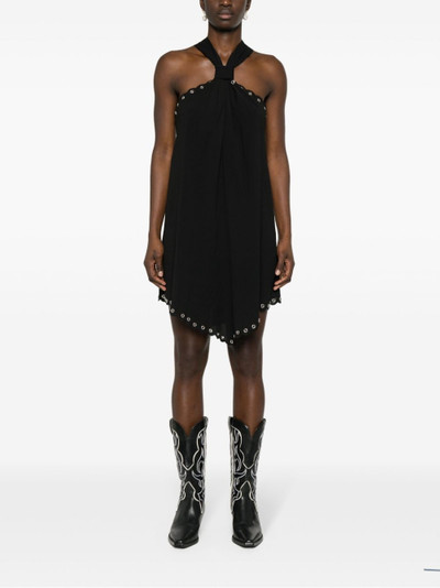 Isabel Marant halterneck scalloped mini dress outlook