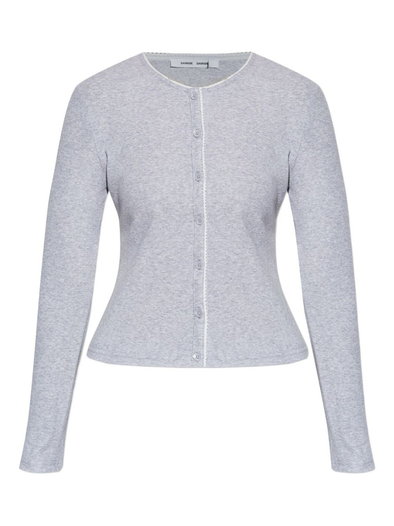 Sajune buttoned-up long-sleeve cardigan 1