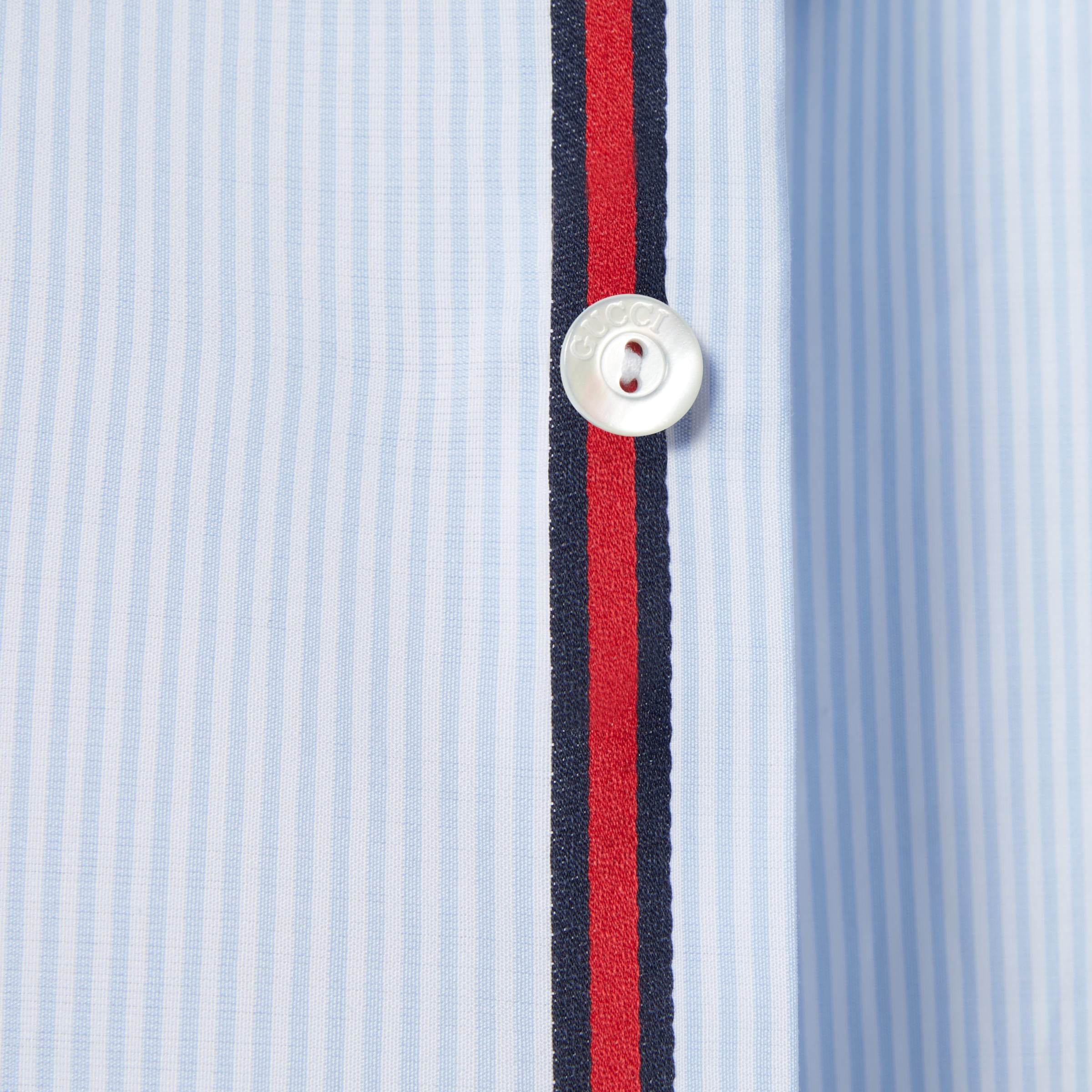 Striped cotton poplin shirt - 8