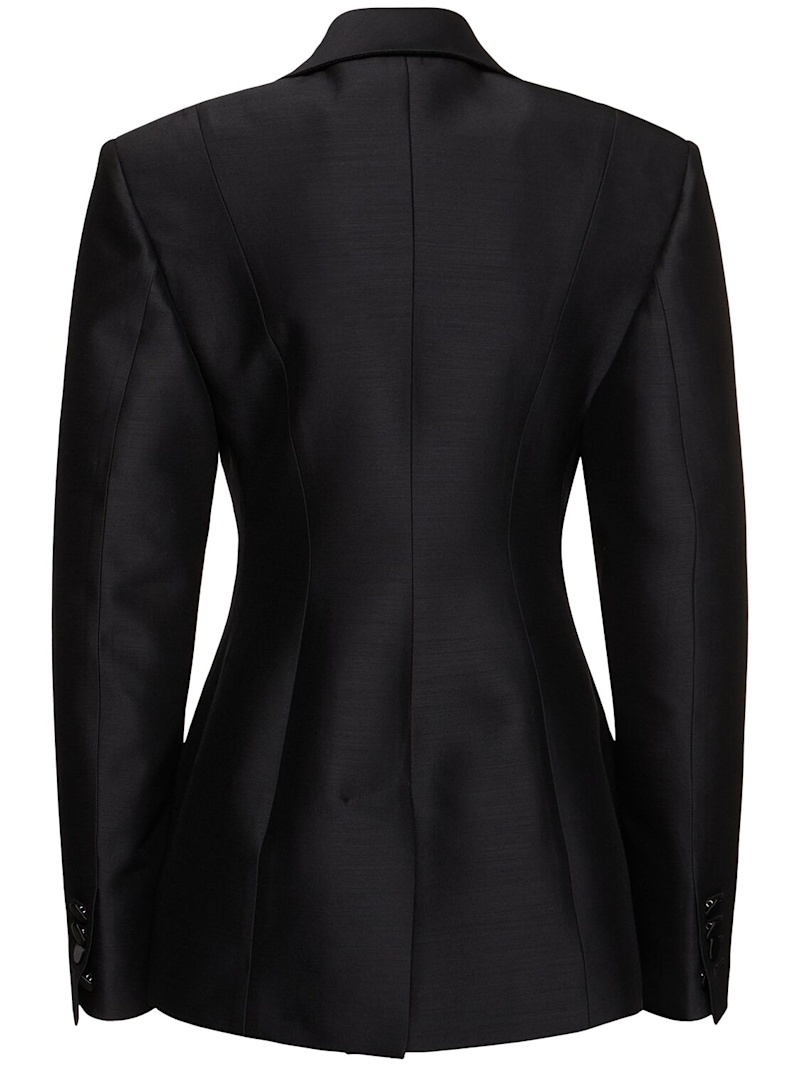 Dan statement silk & wool blazer - 4